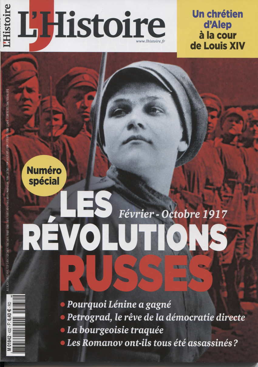 Couverture. Figaro histoire no 432, 2017. Les révolutions russes. 2017-02-01